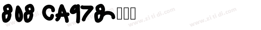 808 CA978字体转换